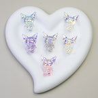 Plating Kuromi Acrylic Beads 32mm Transparent Mixed Colors 20pcs 4