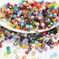 Electroplated Seed Glass Beads 4mm Lake Blue Metallic Shine 200pcs 3