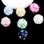 Flower Cluster Clay Beads 20mm Colorful Pastel Rhinestone 6pcs 2