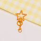 Zinc Alloy Star Keychain Buckles with Mini Lobster Clasps 5cm 20pcs 13