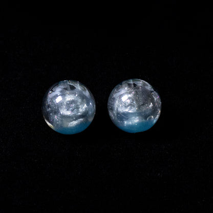 Clear Nine-Tailed Fox Resin Beads 16mm Round Mixed Colors 10pcs 12