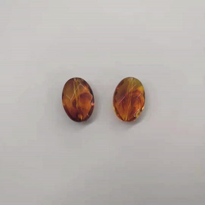 Transparent Acrylic Beads Imitation Amber Mixed Shapes 100pcs 11