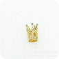 Crown Metal Beads 12mm Vintage Large Hole Alloy 50pcs 9