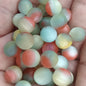 Matte Gradient Tricolor Round Resin Beads 8/10/16mm Pastel Finish 50pcs