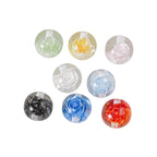 Blooming Flower Resin Beads 16mm Round Colorful 20pcs 4