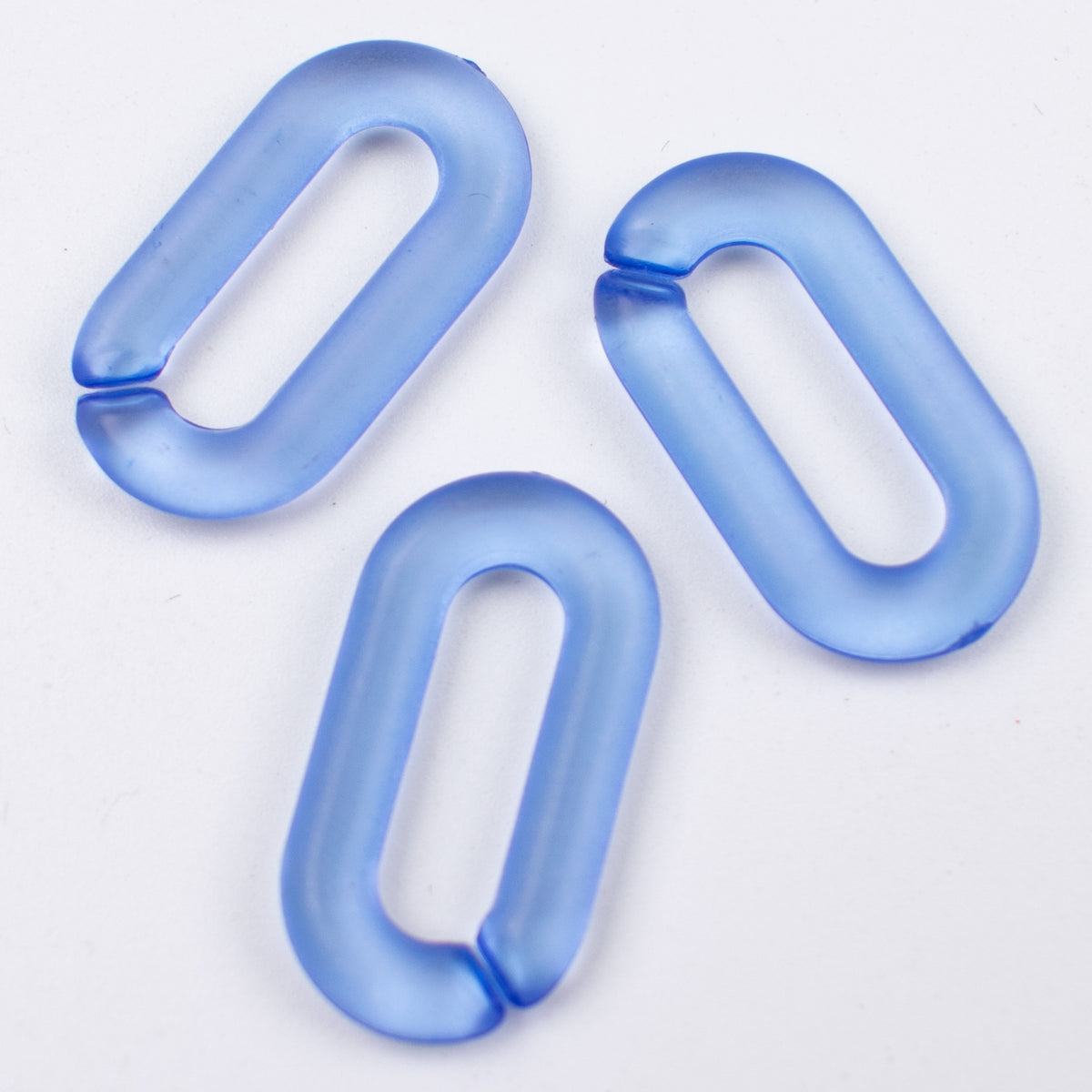Matte Clear Acrylic Open Chain Links 20mm Colorful 100pcs 15