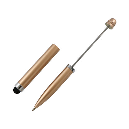 Beadable Pen Metal 3 in 1 Touch Stylus Ballpoint Black Ink 9