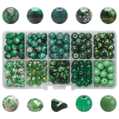 Crackle Round Glass Beads 8mm Pastel Colors Crackled Texture 200pcs 7