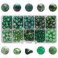 Crackle Round Glass Beads 8mm Pastel Colors Crackled Texture 200pcs 7