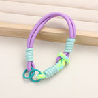 Patterned Macrame Dual Ring Phone Charm Polyester 33cm 2pcs 6