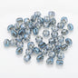 Faceted Glass Beads 8mm Watermelon Electroplated Iridescent 30pcs 12