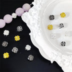 Alloy Clover Tassel Spacer Beads 6mm Tibetan Alloy 100pcs