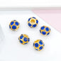 Metal Rhinestone Hollow Spacer Beads 8mm 50pcs 23