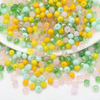 Czech Electroplated Faceted Glass Beads 8mm Soft Shimmer 100pcs 13