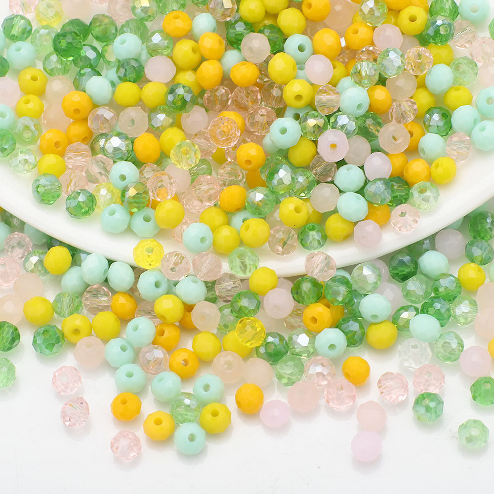 Czech Electroplated Faceted Glass Beads 8mm Soft Shimmer 100pcs 13