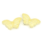 Electroplated Butterfly Glass Beads 8mm x 15mm Shimmering Colors 100pcs 4