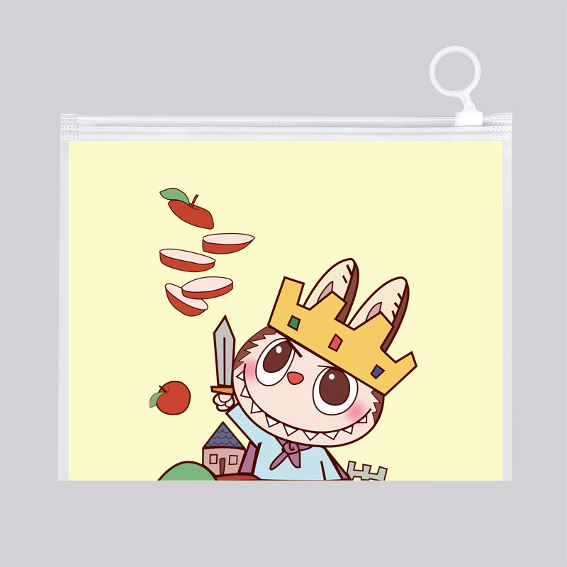 Matte Plastic Zip Lock Bags PE Bunny Print 21mm 50pcs 11