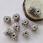 Fabric Fluffy Spacer Beads 15mm Two-Color Teddy 100pcs 8