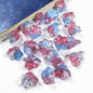 Wind Chime Flower Glass Beads 12mm Transparent Pink 50pcs 29