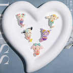 Plating Mermaid Resin Beads Whimsical Pastel Fantasy 20pcs 2