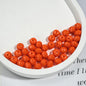 Acrylic Faceted Spacer Beads 8mm Baking Painted Solid Color 50pcs 12