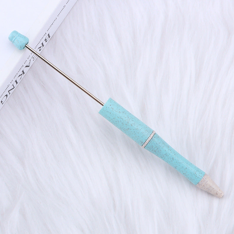 Beadable Pen Biodegradable ABS Wheat Straw Speckled Pastel Colors 11