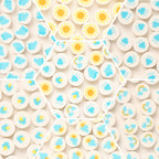 Flat Clay Beads 10mm Weather Series Polymer Colorful Discs 100pcs