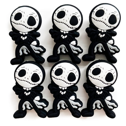Silicone Focal Beads Monster Jack Skeleton Figure 20pcs