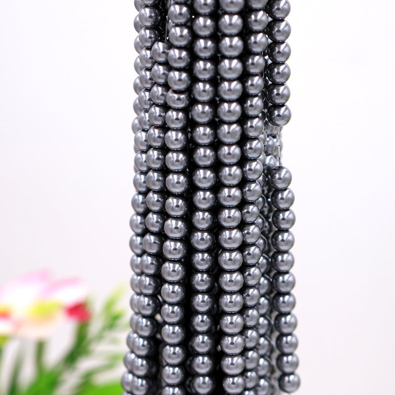 Pearl Glass Beads 8mm Imitation Lustrous Pastel Mixed 1000pcs 23