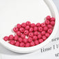 Acrylic Faceted Spacer Beads 8mm Baking Painted Solid Color 50pcs 11