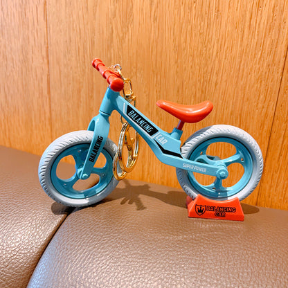 Plastic Bicycle Couple Keychain Lightweight Durable Pastel Colors 8