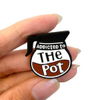 Silicone Focal Beads Coffee Pot Addicted To The Pot Text Design 20pcs 5