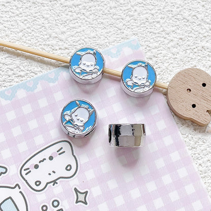 Flat Metal Beads 12mm Sanrio Series Enamel Alloy 10pcs 6