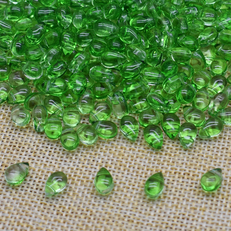 Czech Glass Beads Teardrop 9mm Assorted Translucent Colors 100pcs 13