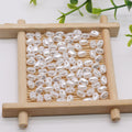 Imitation Baroque Pearl Irregular Stone Shaped ABS Plastic Acrylic Beads 6x4mm 500pcs