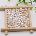 Imitation Baroque Pearl Irregular Stone Shaped ABS Plastic Acrylic Beads 6x4mm 500pcs