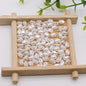 Imitation Baroque Pearl Irregular Stone Shaped ABS Plastic Acrylic Beads 6x4mm 500pcs