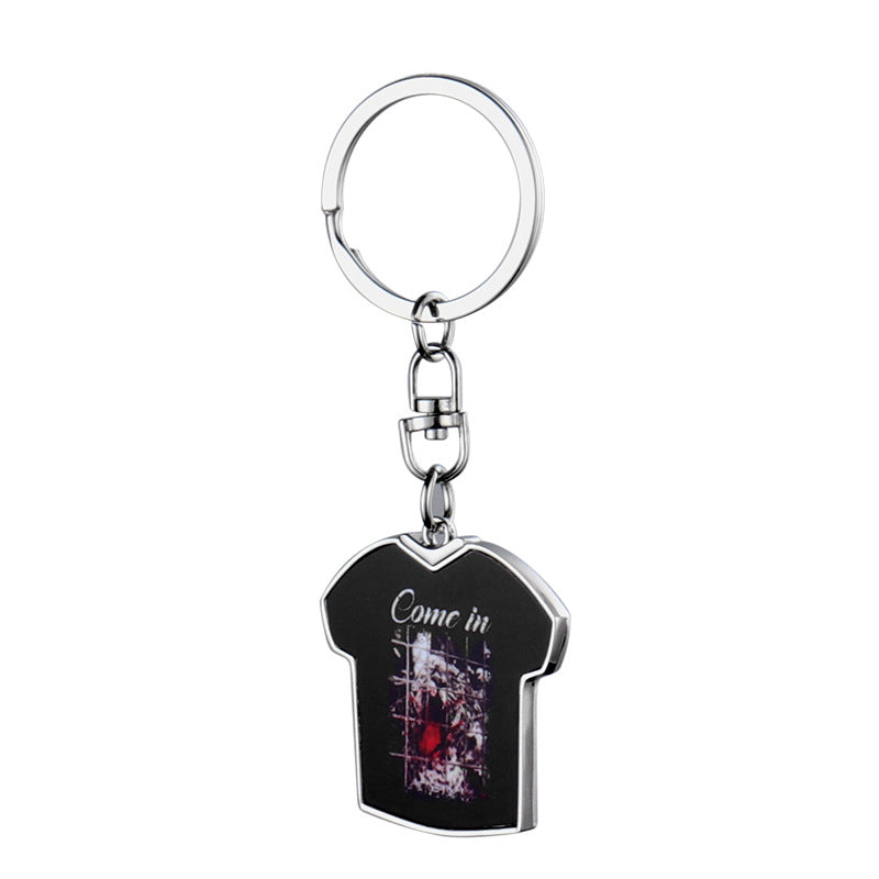 Metal Sublimation Football Jersey Blank Keychain Zinc Alloy 4