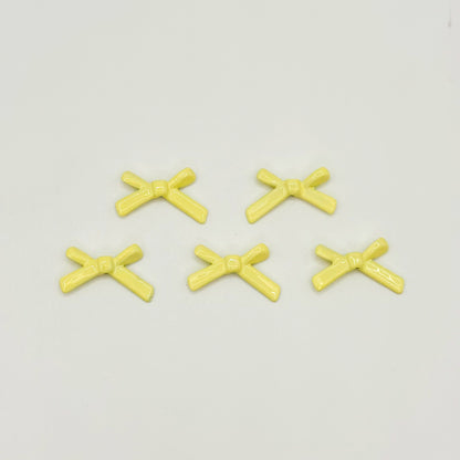 Bow Metal Beads 20mm Baking Painted Polished Alloy 50pcs 10