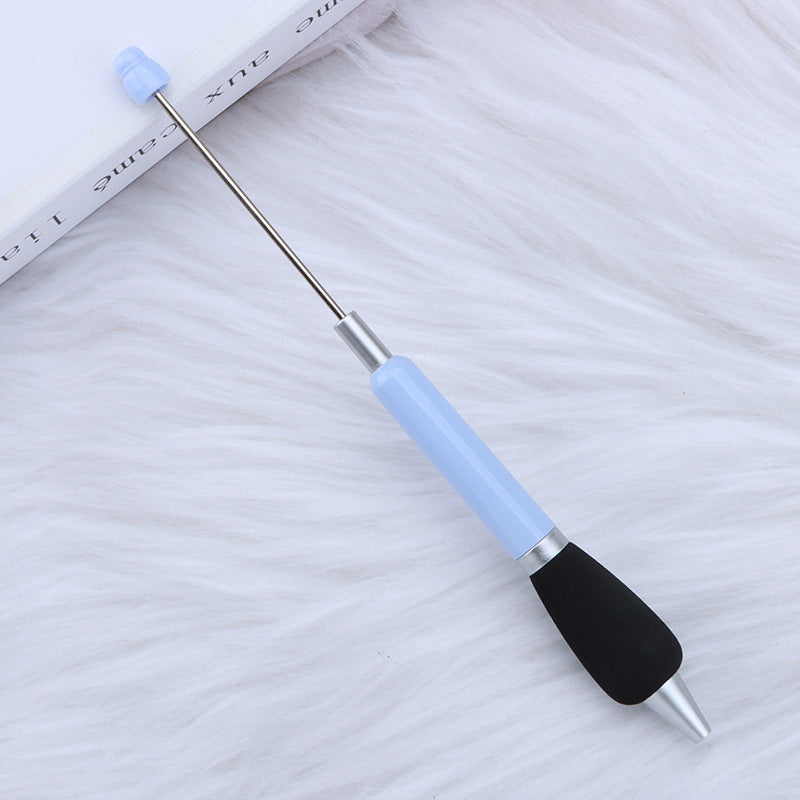 Beadable Ballpoint Pen Comfortable Grip Sponge Sheath Black Ink 1.0mm 9