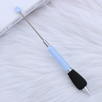 Beadable Ballpoint Pen Comfortable Grip Sponge Sheath Black Ink 1.0mm 9