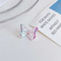 Transparent Faceted Butterfly Acrylic Beads 24mm Two-Color UV Gradient 100pcs 8