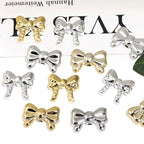 Bow Series CCB Plastic Beads 29mm 25mm Shiny Gold Silver 50pcs 4