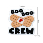 Silicone Focal Beads Band Aid Red Heart Boo Boo Crew Text 20pcs 3