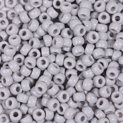 Multicolor Pony Beads Acrylic 9mm Smooth Finish 100pcs 31