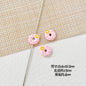 Donut Metal Beads 13mm Painted Enamel Pastel 10pcs 4