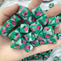 Pink Strawberry Printed Acrylic Square Beads 14mm 50pcs 4