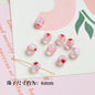 Lampwork Glass Beads Round 6-10mm Tiny Red Heart Pattern 2pcs 7