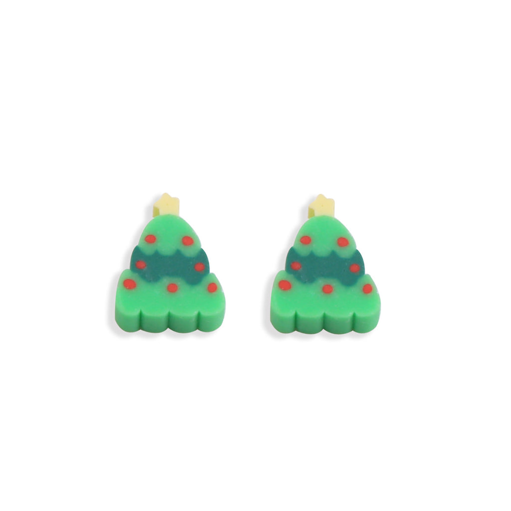 Christmas Clay Beads Polymer Colorful Snowmen Gifts Trees 100pcs 6