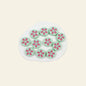 Silicone Focal Beads Petal Cookies Floral Cut Out Design 20pcs 6